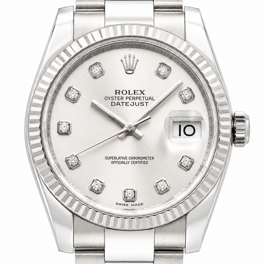 Rolex Datejust 36MM 116234 Factory Diamond Dial Watch